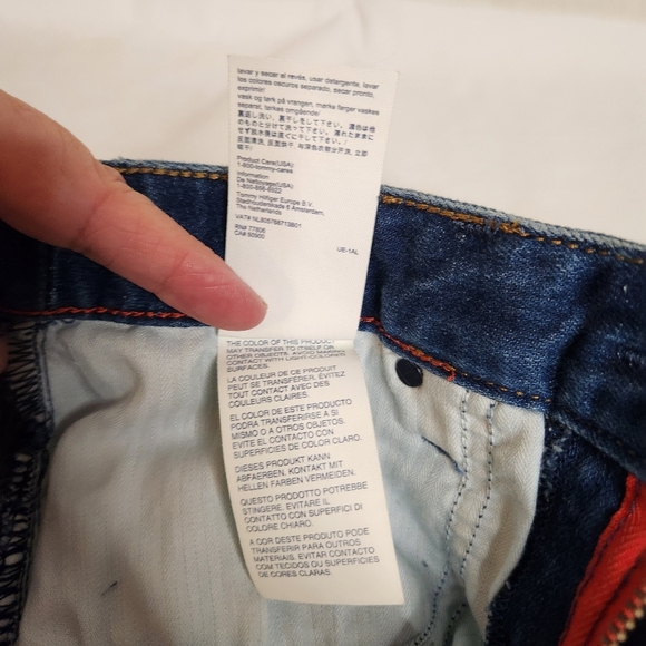 Tommy Hilfiger Vintage Blue Denim Skirt Distressed Size 00. - Picture 7 of 8